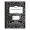 Pacon Composition Book, Black Marble, 1 cm Quadrille Ruled, 9-3/4in. x 7-1/2in., 100 Sheets Per Book, 6PK MMK37105 - alternate 2